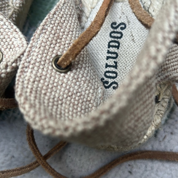 Tan Leather Soludos Espadrille Size 8 - Picture 3 of 4